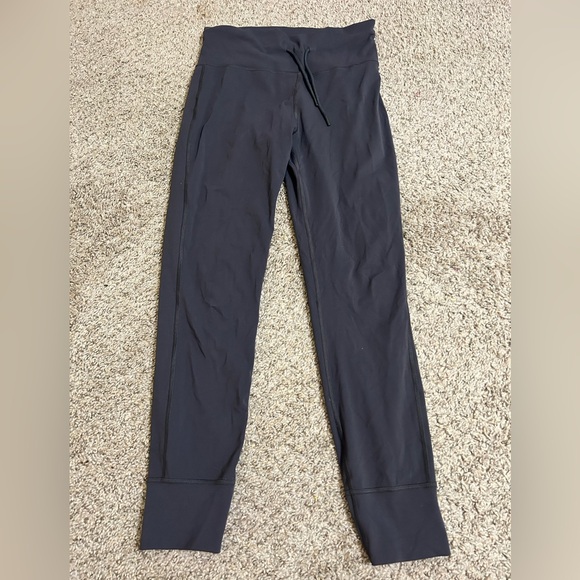 Vuori Pants - Vuori Drawstring Waist Daily Sport Leggings Pants Azure Grey Women's Travel Yoga